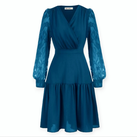 Grace Karin lace sleeve dress - Picture 2 of 13